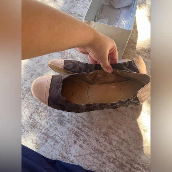 Coach Callie Signature Logo Ballet Flats Size 9 - Picture 9 of 10